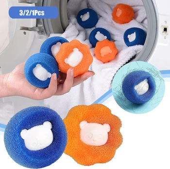 Магически комплект топки за пране Многократно дрехи за домашни любимци Средство за обезкосмяване Перална машина За премахване на козина котки и кучета Средство за почистване на топки за пране
