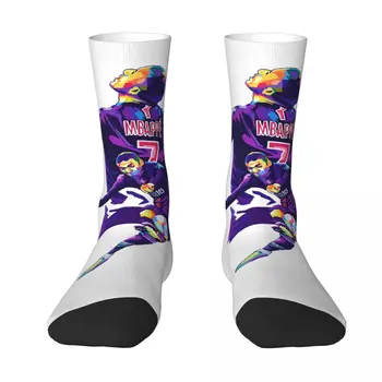 Мбаппе И Mbappﾩ Шампион Килиан национален Отбор на Франция по футбол 36 Компрессионных Чорапи Humor Graphic Графични Чорапи