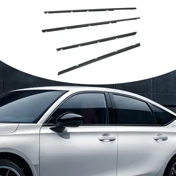 Мерки и теглилки на Прозореца Уплътнителен Апликации от 4 Части 72910TR0A01 Уплътнителен Каишка Външни Облицовки Врати Доставя Аксесоари за Honda Civic 2012-2015
