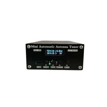 Мини-Автоматична Антена Тунер CGJ-100 1,8-30 Mhz с OLED-дисплей 0,91 инча за късовълновите радиостанции с мощност 5-100 W