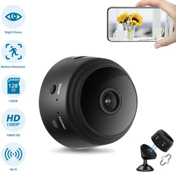 Мини Камера Smart A9 WiFi, Поддържаща 120 ° Широкоъгълен Режим на 1080P HD с Дистанционно инфрачервено Нощно Откриване на Движение, Защищающая Безопасността на Семейството