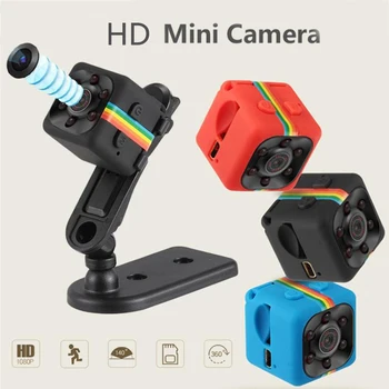 Мини Камера SQ11 Small Cam 1080P Сензор за Нощно Виждане Камера Micro Video Camera, DVR DV Motion Запис на видео Камера