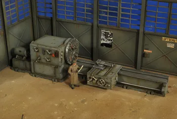 Модел от лят под налягане смола в мащаб 1: 35, модел за сглобяване на машини за производство на войници от военен лагер от смола, включително етикети