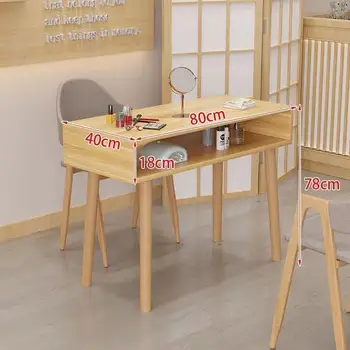 Модерен женски маникюр, маса за дома Nordic Wood Ноктите маса многофункционален Schmincktisch Търговски мебели RR50MT