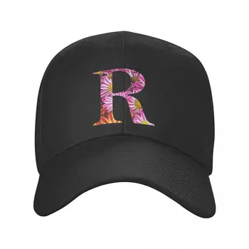 Модерна мъжка бейзболна шапка с буквата R Любовник шофьор на камион за мъже и жени, регулируеми по поръчка бейзболна шапка за възрастни, лятна