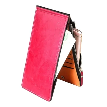 Модерна чанта за визитки, дамски портфейл, скоба за няколко карти, дамски многоцветен компактна преносима тънка чанта за мобилен телефон
