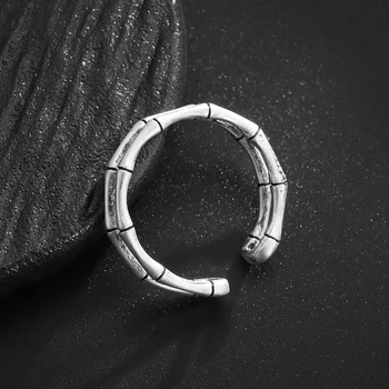 Модерни и творческа Просто сребърно регулируема мъжки пръстен, Очарователен персонализирани украса в стил хип-хоп, аксесоари, подаръци за жени