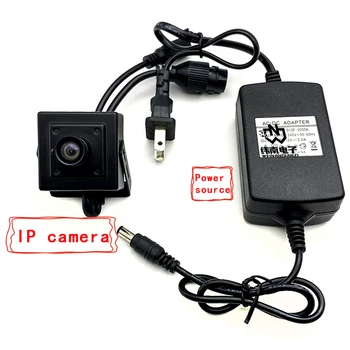 Мрежова IP камера 4K Hd IMX415 с кутия, кабел за захранване, микрофон и карта с памет SD