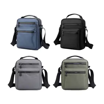 Мъжка чанта-месинджър с много джобове, регулируем колан, ежедневни чанти през рамо за пътуване, планински походи, пикник, колоездене, офис