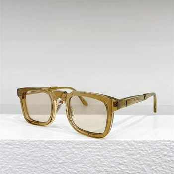 Мъжки слънчеви очила Германия KUB MASKE N4 Square Ретро ацетат Висококачествени слънчеви очила луксозна марка Man Woman Дамски слънчеви очила