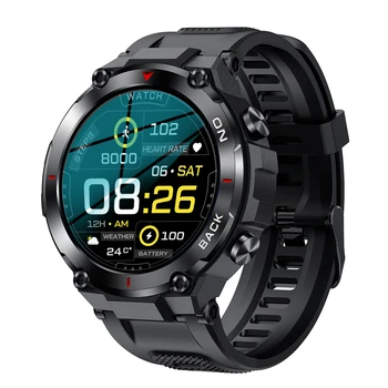 Мъжки смарт часовници K37 с GPS, умни часовници с Bluetooth, 480 ма, IP68 Водоустойчив Фитнес тракер, монитор на сърдечната честота, спортни часовници на открито