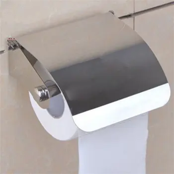 Невероятно силна аксесоари за баня, Държач за тоалетна хартия от неръждаема стомана Притежателя кърпички в Кутия за ролка хартия