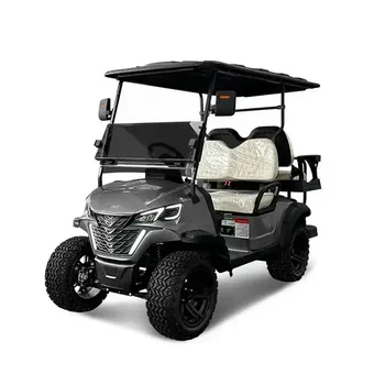 Нов електрически голф бъги с независимо окачване и регулируема скорост на въртене, 4-местен автомобил тип офроуд количката с акумулаторна батерия