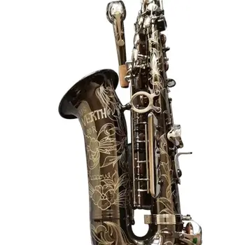Нов Немски Алт саксофон JK SX90R Keilwerth Alto Saxophone Alto От месинг е сплав от черна алпака Alto Sax с мед Професионален Музикален инструмент с