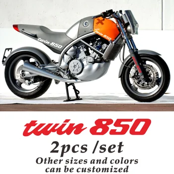НОВА стикер на горивния резервоар на мотоциклет бронирани каска MOTO водоустойчив отразяваща лого за yamaha twin850 moto стикер twin850