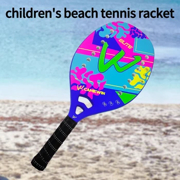 Новата ракета за плажен тенис Детска тенис ракета от въглеродни влакна Със защитна чанта външен улавяне подарък ракета за грижа за запястьями