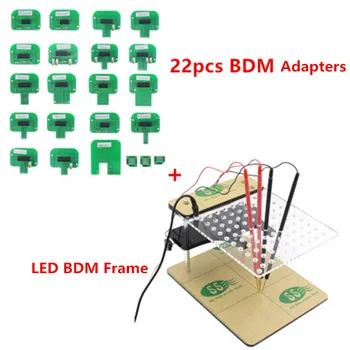 Новост! LED рамка BDM, скоба за програмиране на ECU, KTAG KESS V2, специални 22 бр. адаптери, скоби