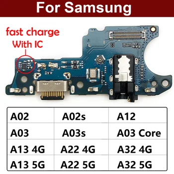 Новост за Samsung А02 A02s A12 A03s A03 Основната A13 A22 A32 A33 а a53 5G и 4G USB зарядно устройство ще захранване на такса Порт за Докинг станция, Зарядно Устройство Конектор Гъвкав Кабел