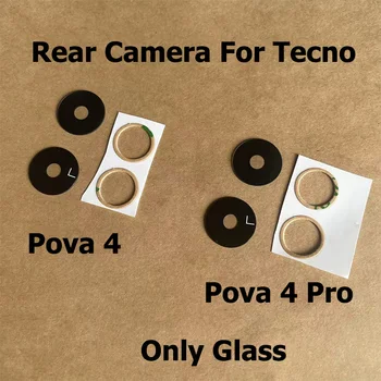 Оригинален За Tecno Pova 4 Pro Задно Стъкло На Обектива На Камерата За Обратно Виждане С Лепило Стикер Резервни Части За Ремонт На LG7n LG8n