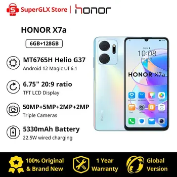 Оригиналната Глобалната Версия HONOR X7a Отключена 6,74 '90 Hz цял екран Дисплей 50-Мегапикселова Четырехъядерная Камера с Батерия 5330 ма Android 12