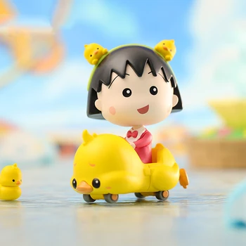 Оригинални 52Toys Chibi Maruko-Chan Серията Animal Car Фигурки на Героите Играчки, Сладки Кукли Chibi Maruko Chan За Момичета Подаръци За Рожден Ден