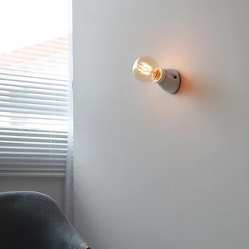 Основания лампи, Порцелан държач за крушка E27 E26, черно, бяло, ретро, керамична лампа, стенен държач за тавана лампа, баня, кухня