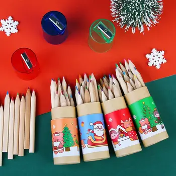 Писалка за рисуване, за да проверите за скици, Канцеларски материали, писалка за рисуване, Дървени моливи, Коледни Цветни моливи, Моливи за рисуване