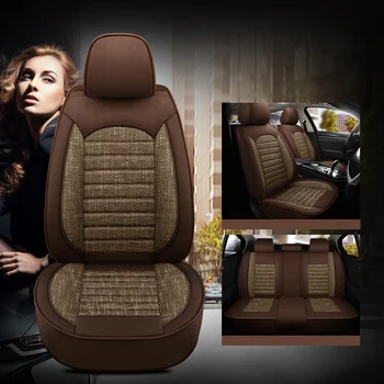 Покривала за автомобилни седалки, Пълен комплект Универсални за Mg Zs 5 6 7 3 Hs One Авто интериорни Аксесоари от лен