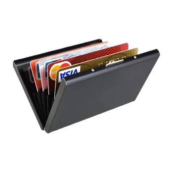 Притежател на кредитна карта, модерен портфейл, чанта за носене-книжка с капак за карти, титуляр на смарт карти, модерен мини-калъф за документи за самоличност, за бизнес