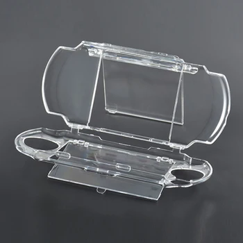 Прозрачен корпус за PSP 2000 и 3000 Прозрачен твърд калъф за носене, защелкивающиеся форми за защита от кристали за Sony Playstation New