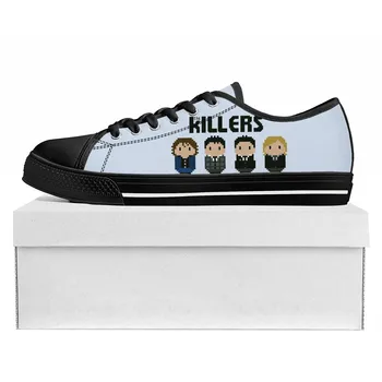 Рок групата The Killers, високо качество на Ниски маратонки, Мъжки, дамски, юношески, парусиновые Обувки, Ежедневни обувки за чифта Обувки по поръчка