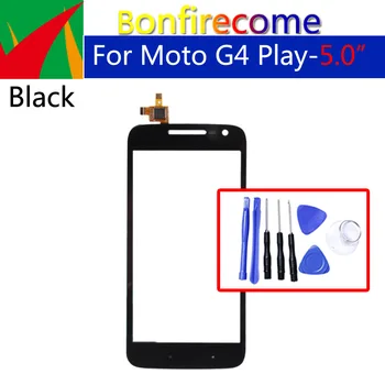 Сензорен екран За Motorola Moto G4 Play XT1601 XT1602 XT1603 XT1604 Подмяна на Датчик На Предния Стъклен панел С Цифров Преобразувател Сензорен Екран XT1604