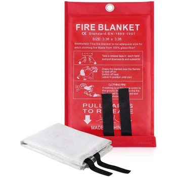 Сигурно противопожарно одеяло от фибростъкло, не причинява корозия, не гореща, осигурява спокойствие в критични ситуации