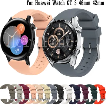 Силиконов 20 mm 22мм Каишка за часовник Huawei Watch GT 3 46мм 42мм Каишка за Samsung Galaxy Watch Active 2 3 Гривна Amazfit BIP U