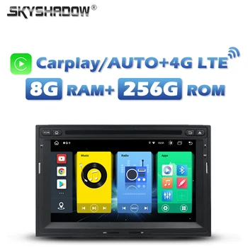 СИМ DSP Carplay Auto Android 13,0 8G + 256G Кола DVD Плейър GPS Радио, wifi, Bluetooth За PEUGEOT 3008 5008 Партньор CITROEN Berlingo
