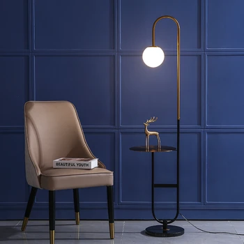 Скандинавски led модерен под лампа в стил ар-деко, под лампа с кръгла маса за дневна, мека мебел, подови лампи, чай настолни лампи