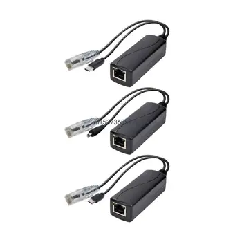 Сплитер PoE Gigabit Micro USB /DC5521 Активен Адаптер, PoE-TYPE-c Gigabit Сплитер PoE За лесен достъп до мрежите на Poe