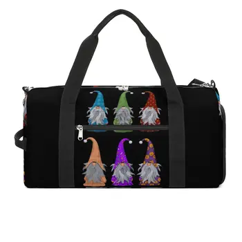 Спортна чанта Xoxo Gnomes, спортна чанта, големи Коледни смешни джуджета, мъжки Дамски чанта с принтом почивен ден, скъпа пътна чанта за фитнес