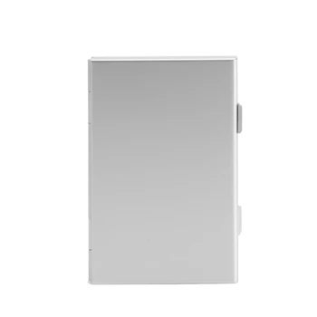 Сребристо алуминиево хранилище за карти с памет в калъф кутия-держателе на 24 карти