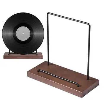 Съхранение на грамофонни плочи Дървена настолна поставка за албуми Проста и елегантна настолна поставка за албуми за снимки, записи и книги