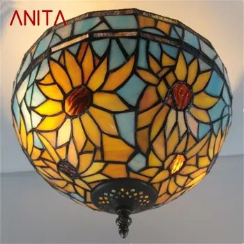 Тавана лампа DEO Тифани Модерна и креативна лампа с цветен модел на Led осветителни тела за украса на дома
