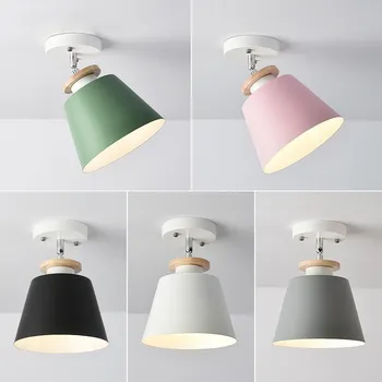 Тавана лампа Nordic entrance, творчески гардероб за коридор, светодиодна настолна лампа от алуминий цветове на Тестени изделия, слънчева лампа
