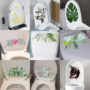 Творческа Капак На Тоалетната Чиния Мультяшная Стикер На Тоалетна Индивидуални Самозалепващи Украса За Тоалетна Стикер За Стена Аксесоари За Украса На Стаята