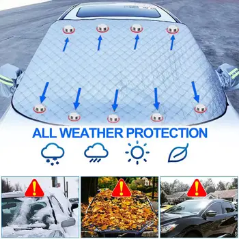Топлоизолационна покриване на предното стъкло на Автомобили козирка Предния капак Сгъваема покриване на предното стъкло на превозното средство Водоустойчива Защита от замръзване през зимата