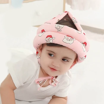 Универсален детски шапки, памучен защитна капачка за бебета, идеална за употреба на закрито и открито