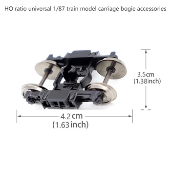 Универсален модел влакове ХО ratio 1/87 аксесоари за колички метални колела 81912-1