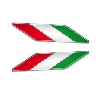 Универсална 3D Auto Стикер Флаг на Италия, Емблема, Икона, Стикер за стайлинг на автомобили, Стикер за Honda VW Audi Benz Ferrari, Maserati, Lamborghini