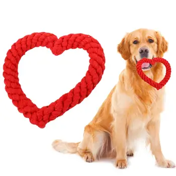 Устойчива Играчка за кучета, Креативни Играчки за дъвчене за кучета във формата на сърце, устойчиви на укусам, Забавно за Дресура на домашни любимци, Начални на зъби при кучето за активни