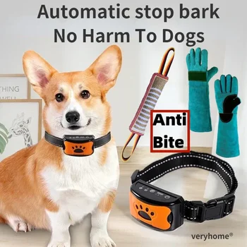 Устройство за защита от лай на домашни кучета USB Електрически Ултразвукова Нашийник за дресура на кучета Вибриращ нашийник от лай на кучета Dropship