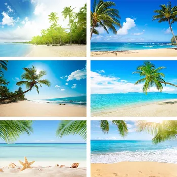 Фон за снимки на морския плаж, лятна ваканция, Тропически сватба, рожден Ден на дете, на фона на фотосесия във фото студио